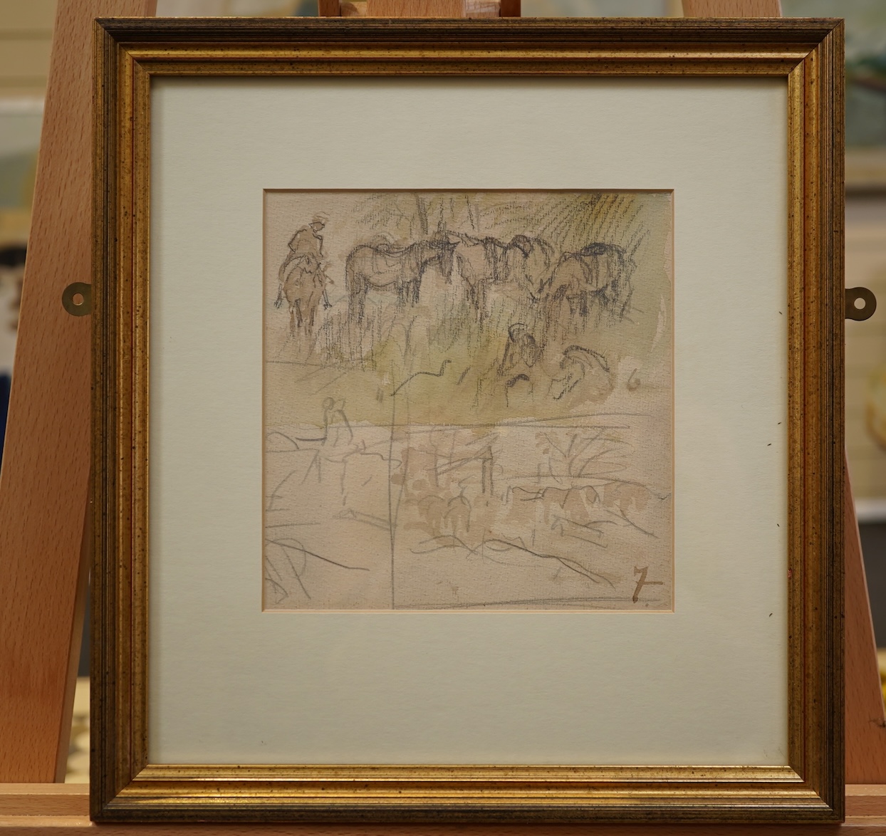 Baron László Mednyánszky, Hungarian (1852-1919), Two First World War drawings
